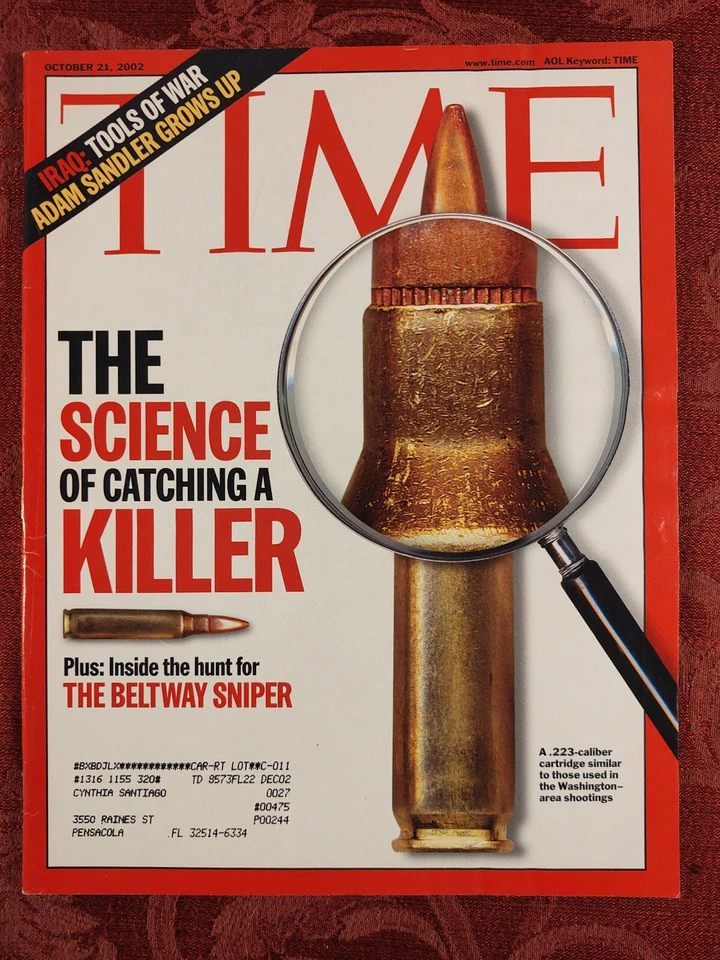 TIME Magazine October 21 2002 The Science Of Cathing A Killer Beltway Killer - Image 1 of 1