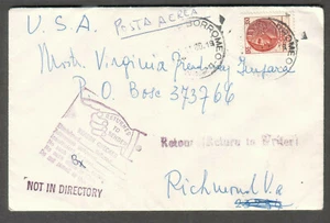 Italy 1980 cover & letter Milano/Borromeo to Richmond VA/return to writer no box - Picture 1 of 2