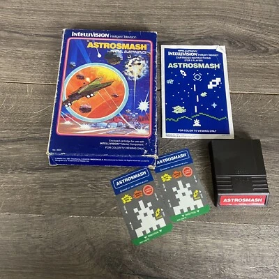 Astrosmash Intellivision, 1981 IN BOX with Manual And Inserts Free Ship - Image 1 of 2