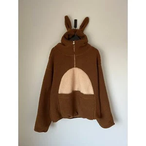 Vandy The Pink Kangaroo Fleecejacke - Größe XL - braun - NEU - Bild 1 von 8