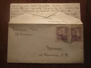 CUBIERTA POLONIA 1925 con CONTENIDO, ESQUÍ DE TRYBUNALSKI PIOTRKOW - Imagen 1 de 2
