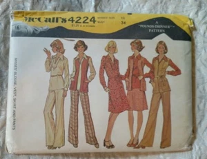 Busto McCall's 4224 vintage 1974 patrón separado talla 12 34 - Imagen 1 de 2