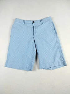 Izod Shorts Men's 30 Blue White Gingham Preppy Classiccore Normcore Minimalist - Picture 1 of 10