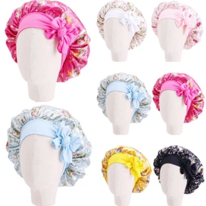 Soft Print Sleep Night Cap Kid Girls Boy Headwrap Elastic Cap Turban Bonnet Hat - Picture 1 of 21