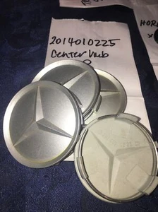 2014010225 Mercedes Benz Hubcap Rim Center Hub Cap Lug Wheel Cover Silver OEM - Picture 1 of 2