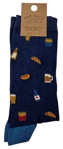 Fat Face Herrensocken Sourcing Cotton Responsibly UK 6,5-9 Bar Snacks blau - Bild 1 von 3