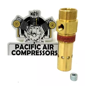AIR COMPRESSOR IN-TANK CHECK VALVE 3/4" COMPRESSION X 3/4" MALE PIPE USA MADE - Picture 1 of 4