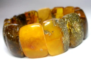 BRACCIALETTO NATURALE DA AMBRA BALTICA 29,6 gram!!! - Imagen 1 de 17