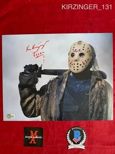 ¡FOTO FIRMADA DE KEN KIRZINGER AUTOGRAFIADA 11x14! ¡FREDDY VS JASON! ¡JASON! ¡BECKETT! - Imagen 1 de 2
