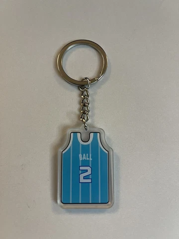Lamelo Ball Charlotte Hornets Jersey Acrylic Keychain NBA Basketball Cover