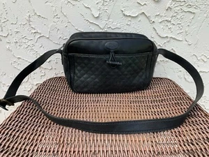 The Bridge Black Leather Shoulder Bag Made In Italy Genuine Leather 037732 - Picture 1 of 12