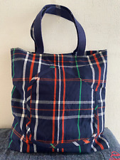 Women's Handmade Plaid Vintage Wool Kimono Tote Lady Shopper Hand bag