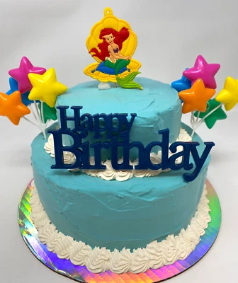 Disney's La Sirenita Ariel Cumpleaños Pastel Topper ~ TOTALMENTE NUEVO Foto 1 de 4