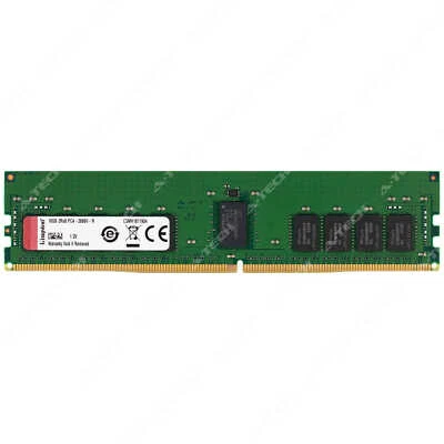 Kingston 16GB 2Rx8 PC4-2666 RDIMM DDR4-21300 ECC Registered Server Memory RAM 1x - Image 1 of 2