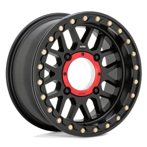 KMC Grenade KS235 Beadlock Black UTV / ATV Rims: 15x6 4x137 38mm, KS23556048738 - Picture 1 of 6