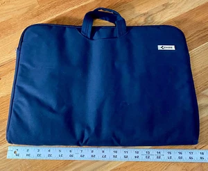Large 17.3in laptop sleeve w/ zipper, padded, plush, handles; up to 17in laptop! - Afbeelding 1 van 5
