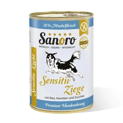 12 x 400 g Sensitiv Ziege Menü mit Bio-Gemüse für Hunde mit Leishmaniose - Bild 1 von 4