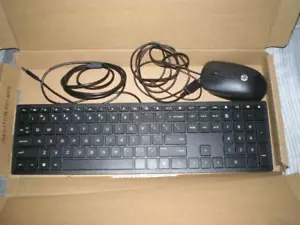 HP Lifestyle USB Multi Media Slim Wired Keyboard TPC-C003K w/ Mouse TPC-C002M - Photo 1/4