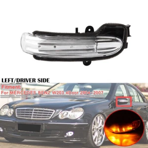 Left Side Door Mirror Light For Mercedes W203 C230 C350 Sedan 04-07 Turn Signal) - Foto 1 di 9