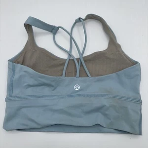 Lululemon Größe 4 Free To Be Serene Criss Cross Träger Sport BH hellgrün - Bild 1 von 7