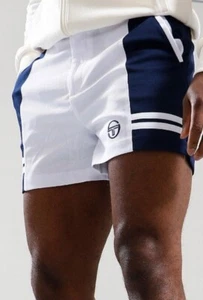 Sergio Tacchini SuperMk2 Cortos Blanco/Azul Tenis - Imagen 1 de 4