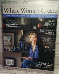 Where Women Create Magazine Feb/Mar/Apr 2016 Signature Spaces - Rosemary LeBeau - Foto 1 di 9
