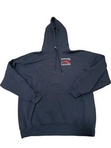 Lobster Landing Clinton Connecticut Black Pullover Hoodie Men's Sz XL - Picture 1 of 5