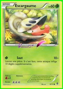 Carte Pokemon " ESCARGAUME " Poings Furieux XY PV 60 8/111 VF - Imagen 1 de 1