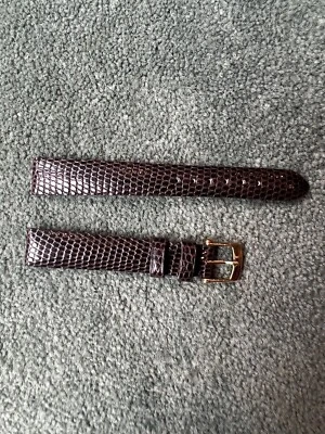 Van Cleef & Arpels 14 X 12 mm. Correa de lagarto marrón para mujer. Nuevo. Foto 1 de 4