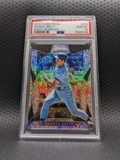 2019 Panini Prizm George Brett WHITE SPARKLE PSA 10 *POP 1* GEM SSP Wrapper Rede