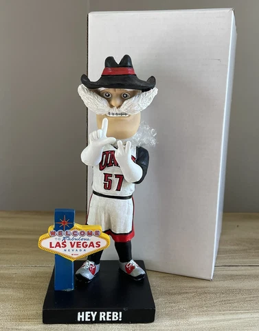 HEY REB! Retired Mascot UNLV REBELS Las Vegas Nevada Welcome SGA Bobblehead NIB! Cover
