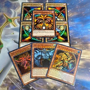 YUGIOH TCG! EXODIA & EGYPTIAN GOD CARDS OBELISK SLIFER RA - 8 CARD SET LDK2 NM - Picture 1 of 3