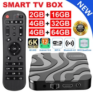 T95 Android 12.0 WiFi6 TV BOX 5G 6K HD Quad Core Smart Media Stream Player BT5.0 - Picture 1 of 24