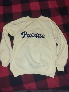 Purdue Basketball Boilers Boilermakers Crewneck MEDIUM Vintage Made In USA  - Picture 1 of 3