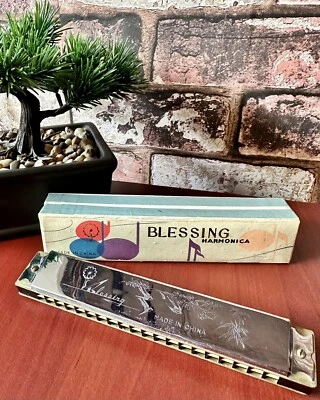VINTAGE 1960’ BLESSING HARMONICA MADE IN CHINA  Foto 1 de 4