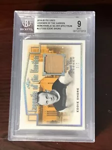 2019-20 ITG Used Legends Silver Spectrum #LOTG05 Eddie Shore 1/2 BGS9 MINT - Picture 1 of 1