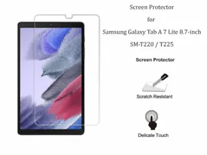 For Samsung Galaxy Tab A 7 Lite 8.7" PET Clear/Tempered Glass Screen Protector - Picture 1 of 3