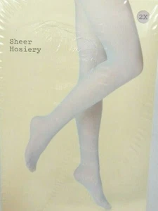A New Day Women's Feather Aqua Blue Sheer Hosiery, Plus Size 2X                  - Picture 1 of 3