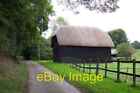 Photo 6X4 Thatched Barn Egbury/Su4352 A Thatched, Weatherboarded Barn At C2005