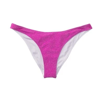Victoria’s Secret Rosa Mujer’s Pequeña Dalia Magenta Brillo Brasileño Bikini Bot Foto 1 de 4