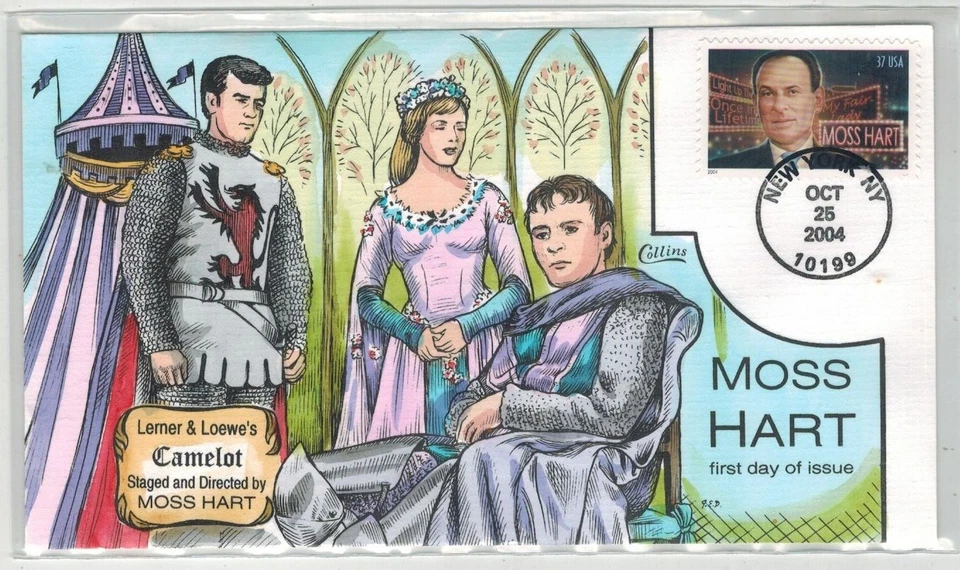 2004 COLLINS HANDPAINTED 3882 DIRECTOR MOSS HART LERNER & LOEWE CAMELOT SCENE - Image 1 of 1