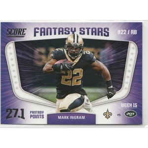 2018 Score Mark Ingram #20 Insert Fantasy Stars New Orleans Saints - Picture 1 of 2