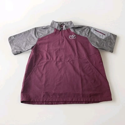 Toyota темно-бордовый серый коротким рукавом Holloway Sz XL пуловер унисекс взрослых новый без ЯРЛЫКОВ - Изображение 1 из 4