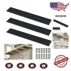 3 Piece 12" Corrosion-Resistant Steel Countertop Brackets for DIY Renovations - Picture 1 of 10