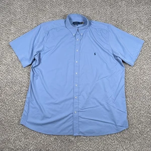 Polo Ralph Lauren chemise homme 2XB grand bleu performance manches courtes boutonné - Photo 1/12
