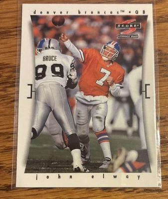1997 Score Football #1 John Elway HOF Denver Broncos - Image 1 of 2