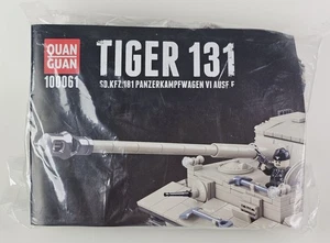 Tiger 131 Panzer 100061 WW2 Militär Motiv Quan Guan Bausteine Set 1018 Teile - Bild 1 von 4