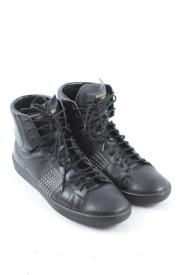 SAINT LAURENT Patucos con cordones Mujeres Botines Talla EU 37 negro look casual - Imagen 1 de 4