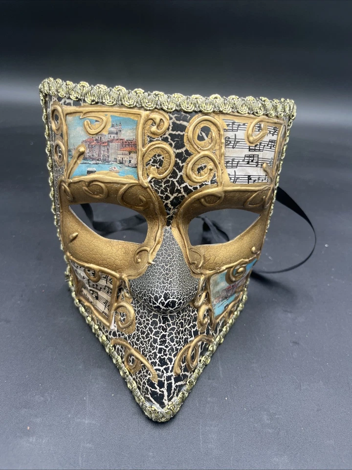 Men's Full Faced Venetian Masquerade Mask  One Size Fits Most - Image 1 of 4