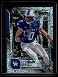 2025 Bowman University Chrome #129 Troy Stellato Stealth Refractor - Picture 1 of 2